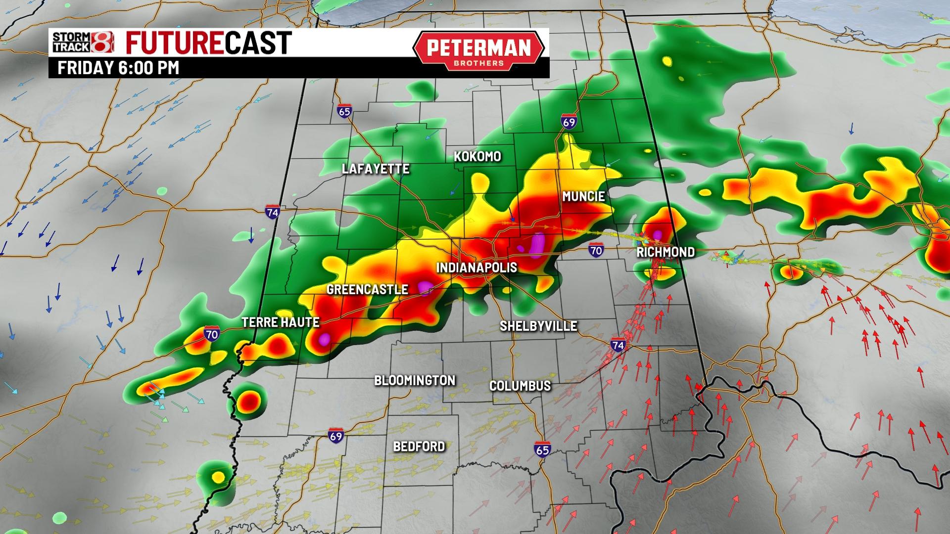 Rain and storm chances remain until Friday - Indianapolis News ...