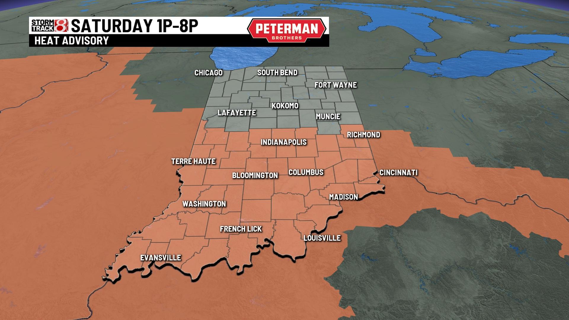 High heat, humidity with storm chances this weekend - Indianapolis News ...