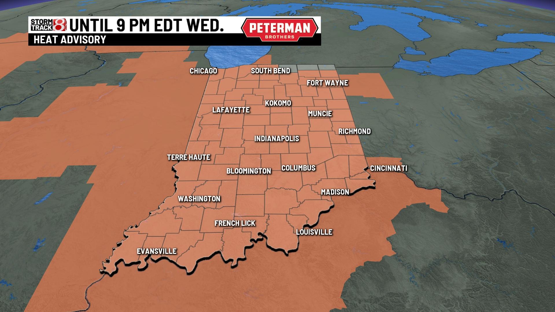 Stifling heat and storm chances continue - Indianapolis News | Indiana ...