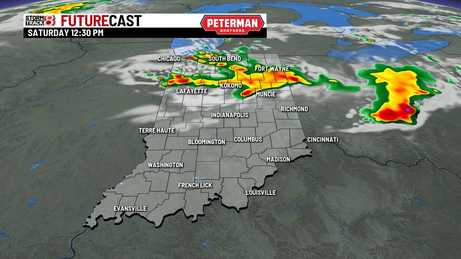 High heat, humidity with storm chances this weekend - Indianapolis News ...