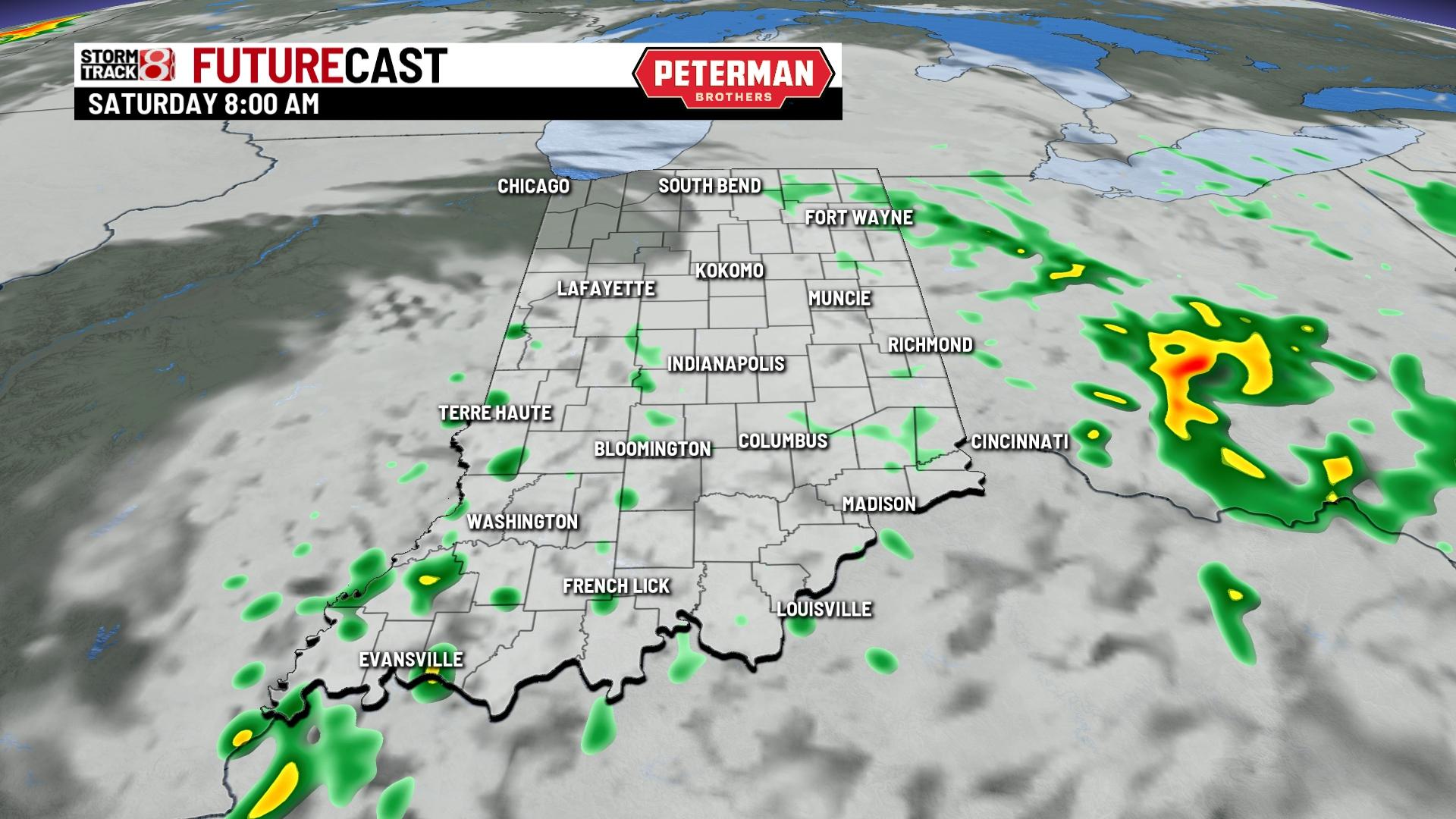 Rain chances this weekend - Indianapolis News | Indiana Weather ...