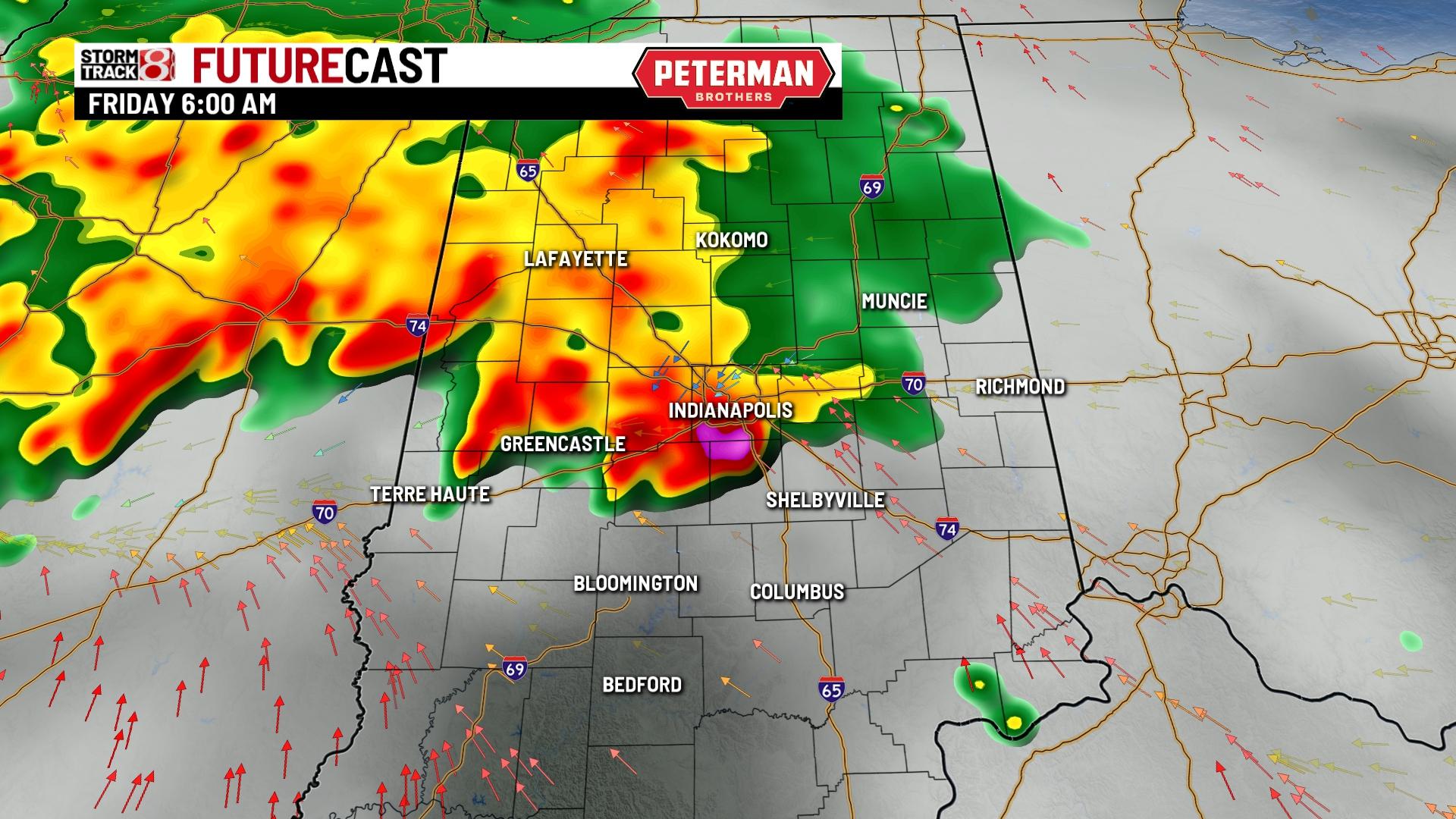 Rain and storm chances remain until Friday - Indianapolis News ...