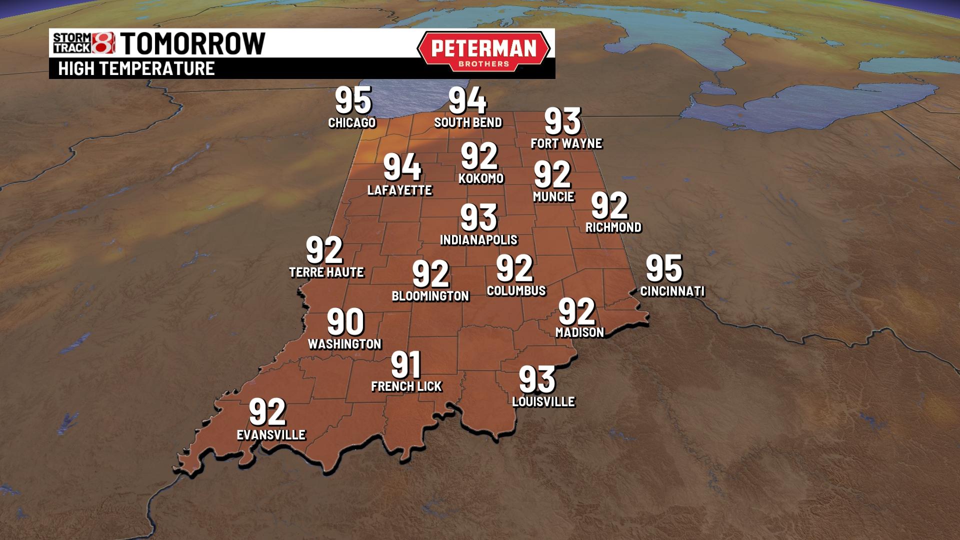 Heat and humidity to continue - Indianapolis News | Indiana Weather ...
