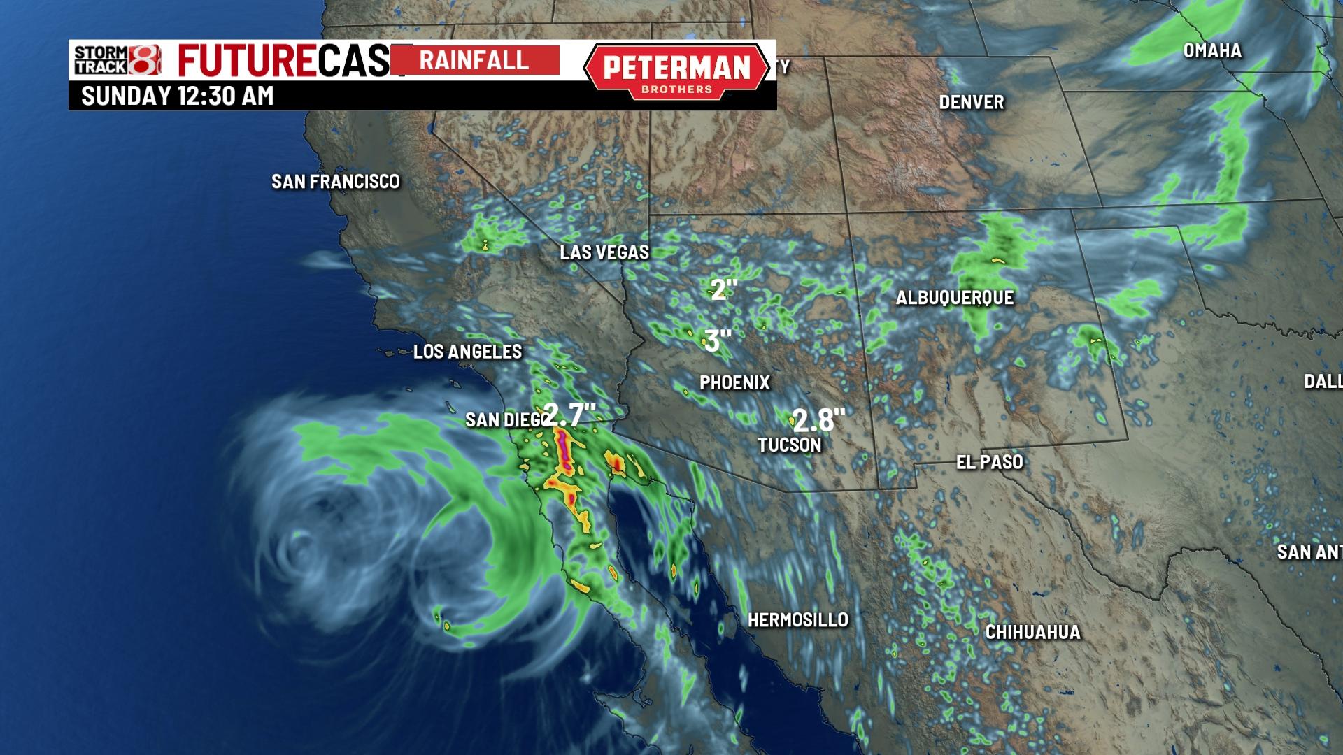Tropical Storm Kay bringing rain to drought stricken southwest ...