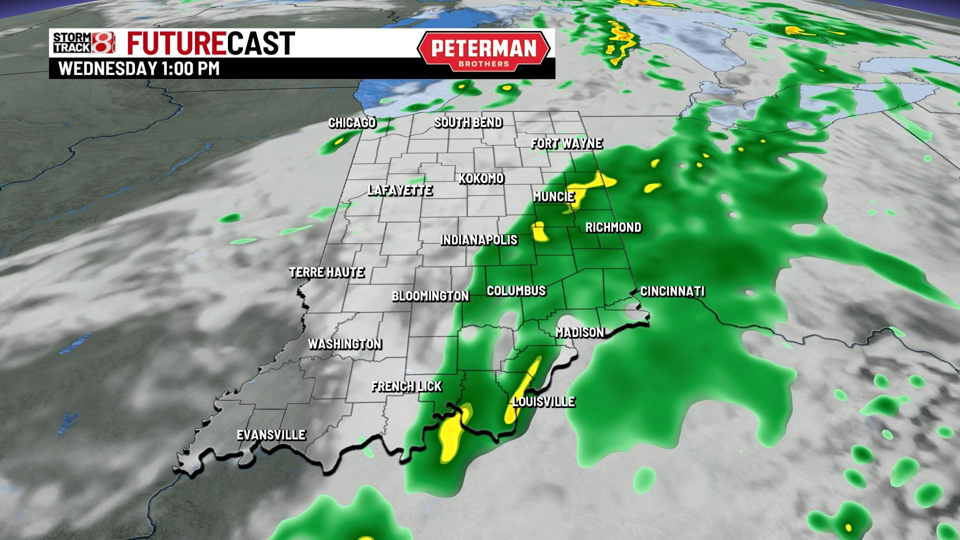 Rain chances and breezy winds ahead - Indianapolis News | Indiana ...