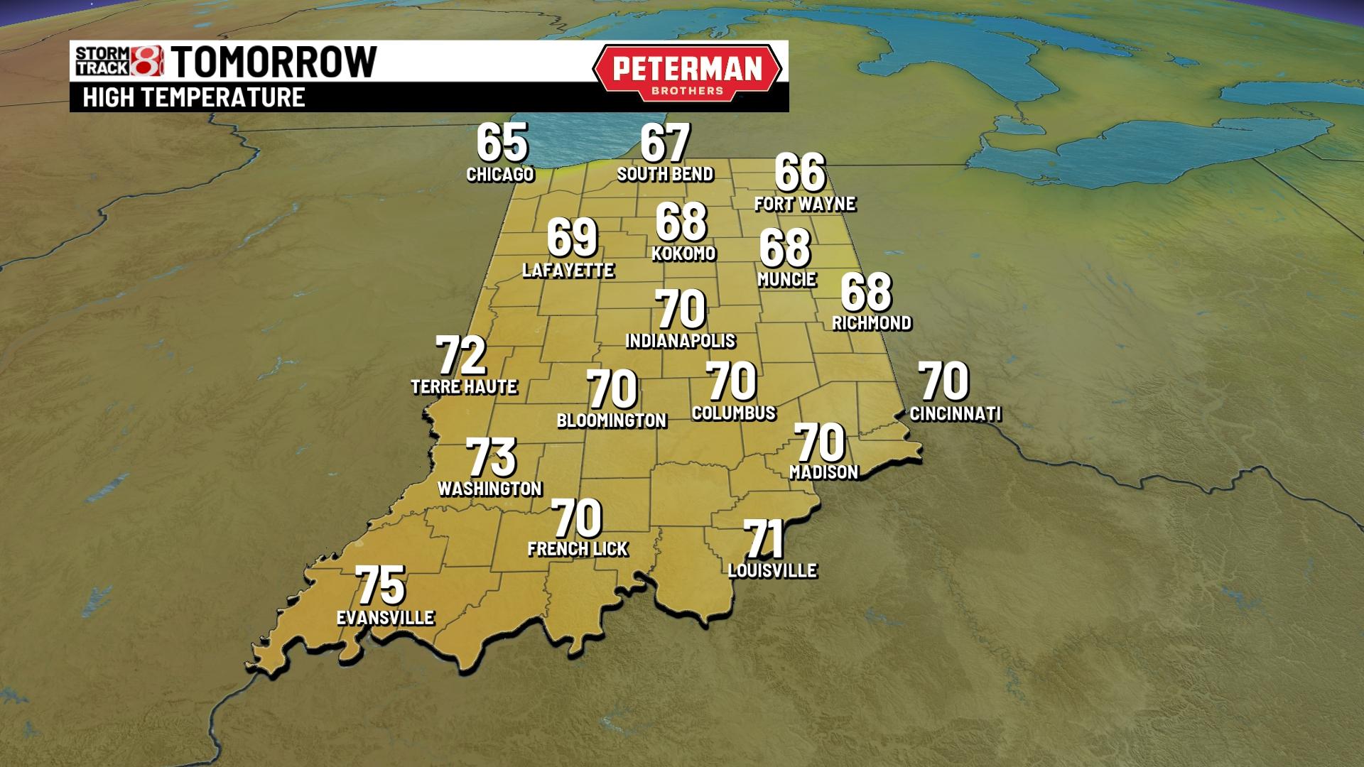 Sunny and breezy Sunday - Indianapolis News | Indiana Weather | Indiana ...