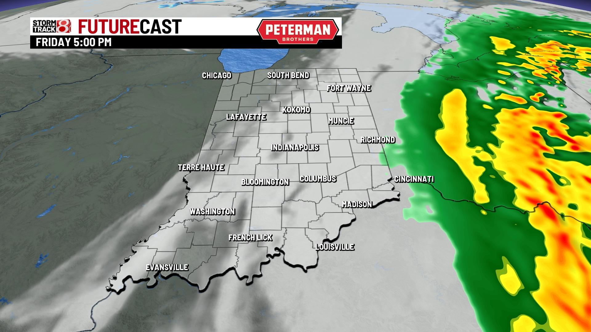 Tracking some rain Friday; brisk weekend to follow - Indianapolis News ...