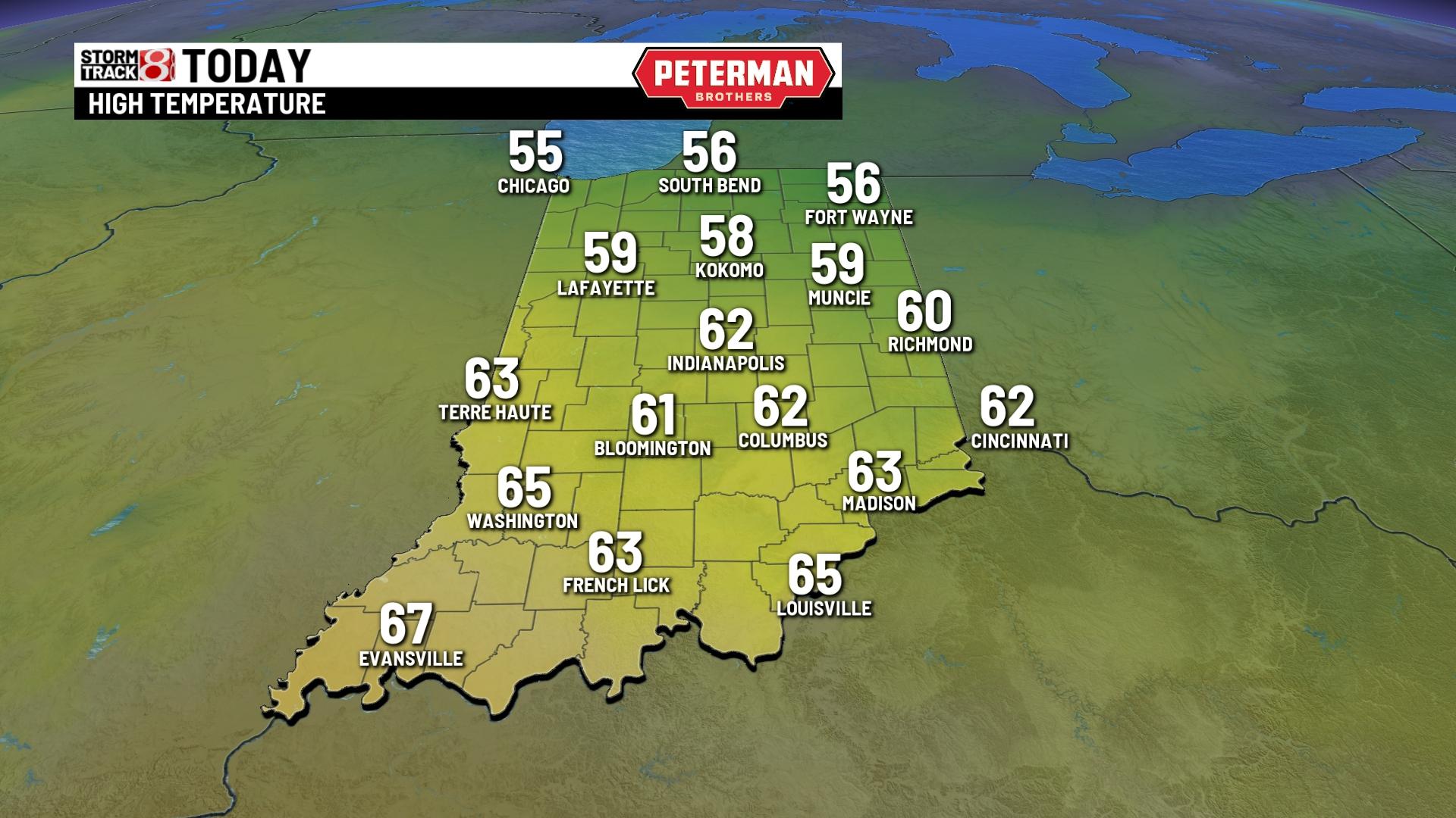 Mild through midweek - Indianapolis News | Indiana Weather | Indiana ...