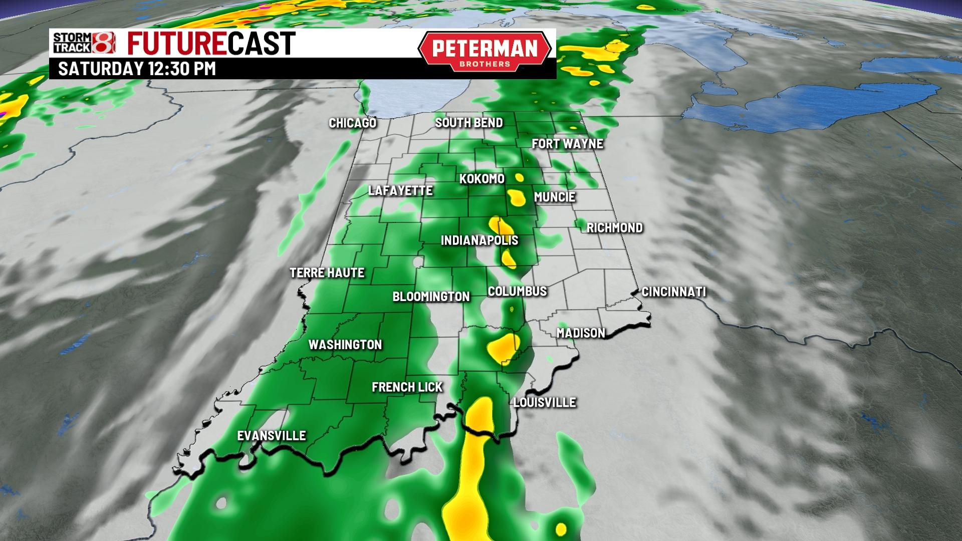 Windy and wet start to the weekend - Indianapolis News | Indiana ...