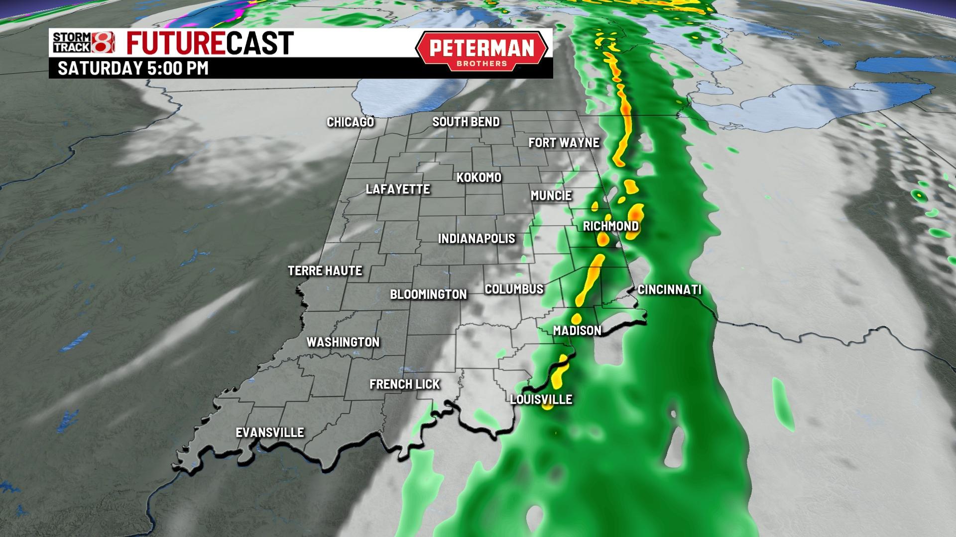 Windy and wet start to the weekend - Indianapolis News | Indiana ...