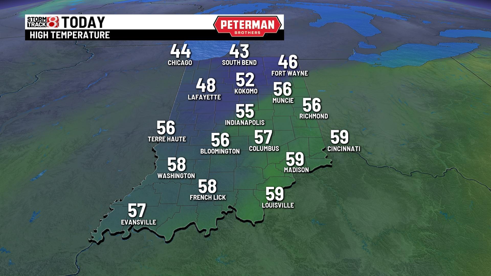 Breezy with showers to end the weekend - Indianapolis News | Indiana ...