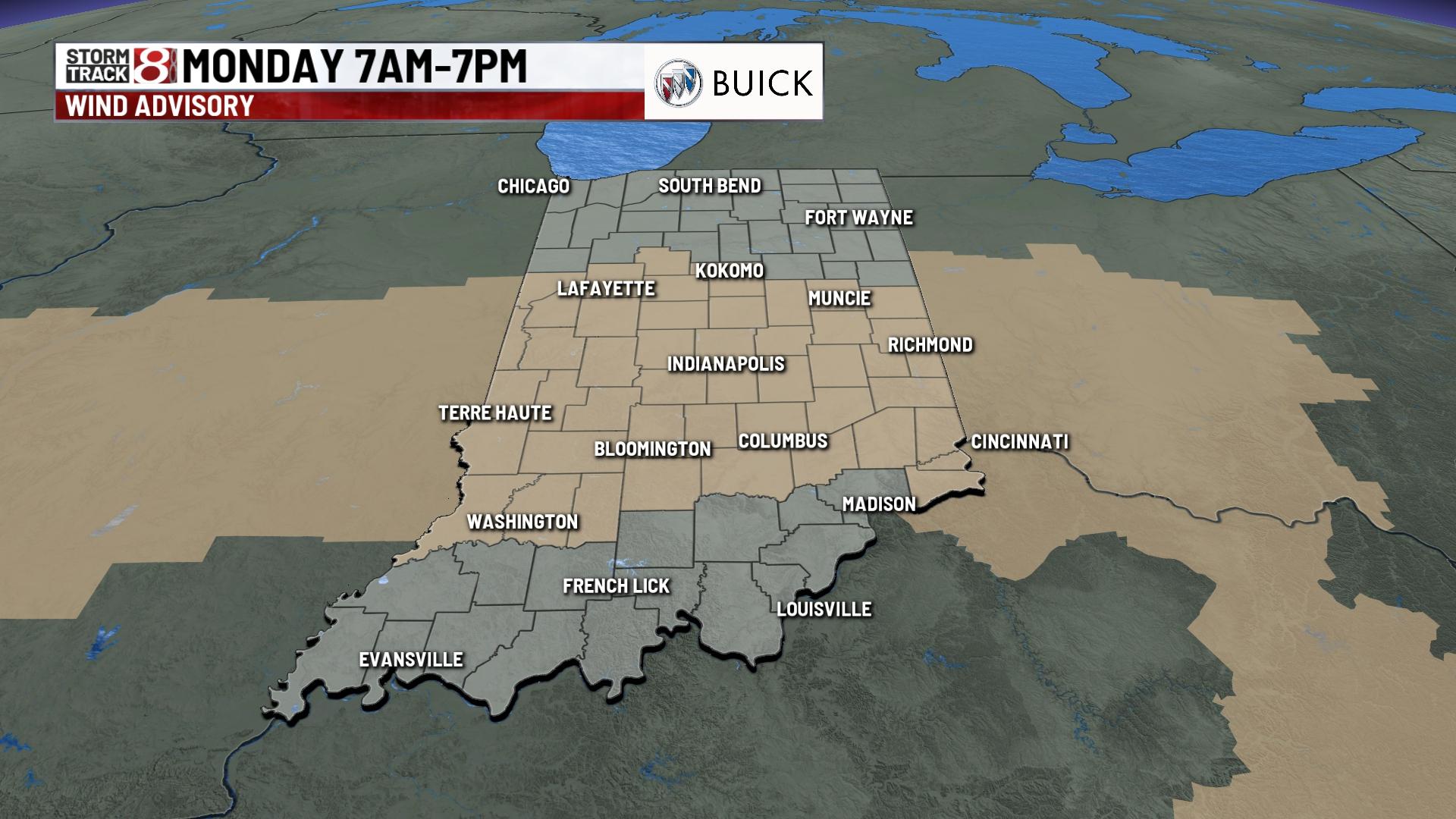 Sunny Sunday; rain and wind return Monday - Indianapolis News | Indiana ...