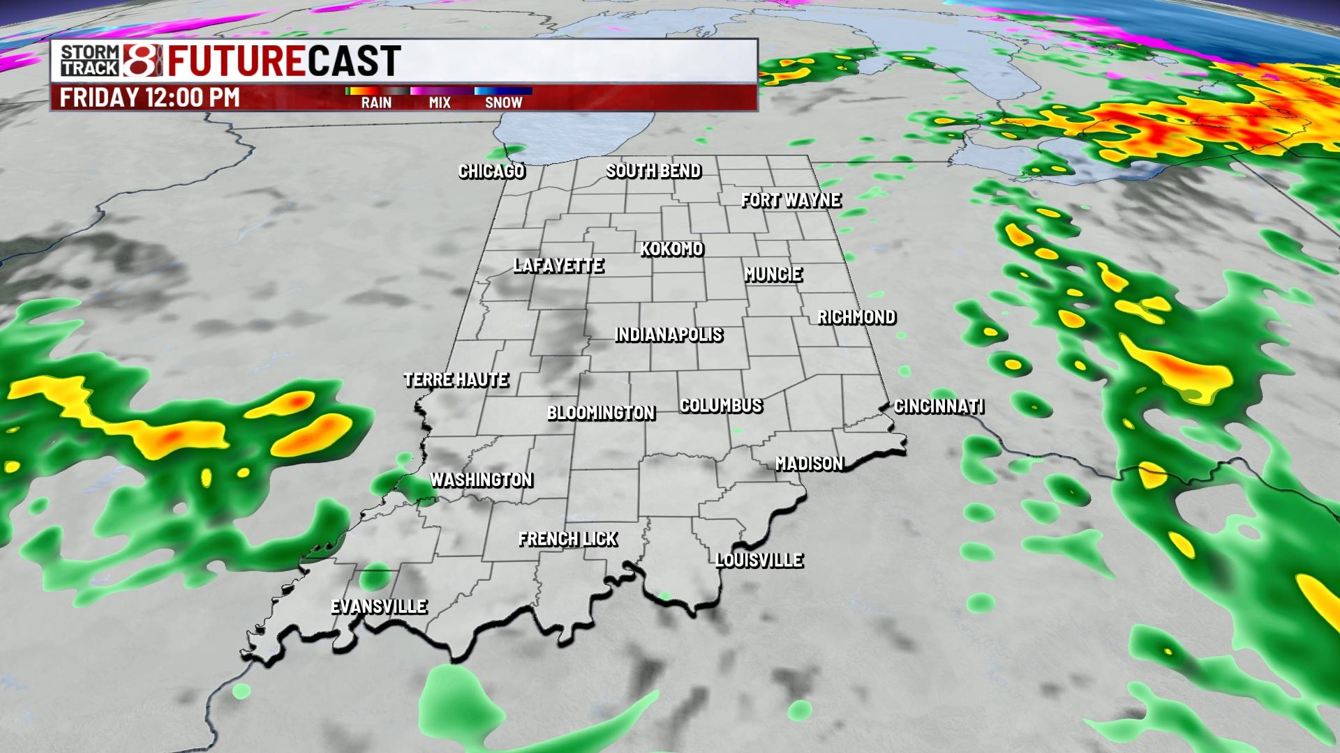 Dry Thursday, rain and storms Friday - Indianapolis News | Indiana ...