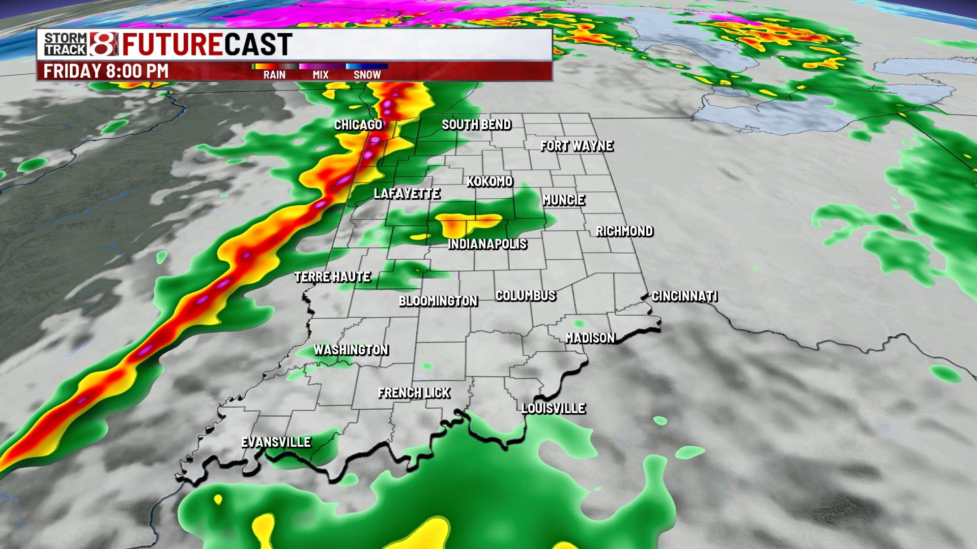 Dry Thursday, rain and storms Friday - Indianapolis News | Indiana ...