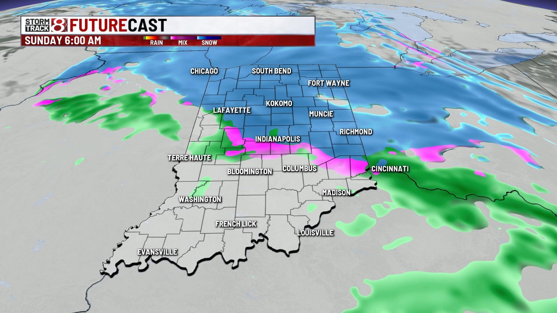 Tracking rain and snow Saturday night into Sunday morning ...