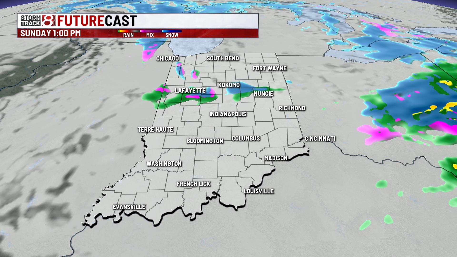Tracking rain and snow Saturday night into Sunday morning ...