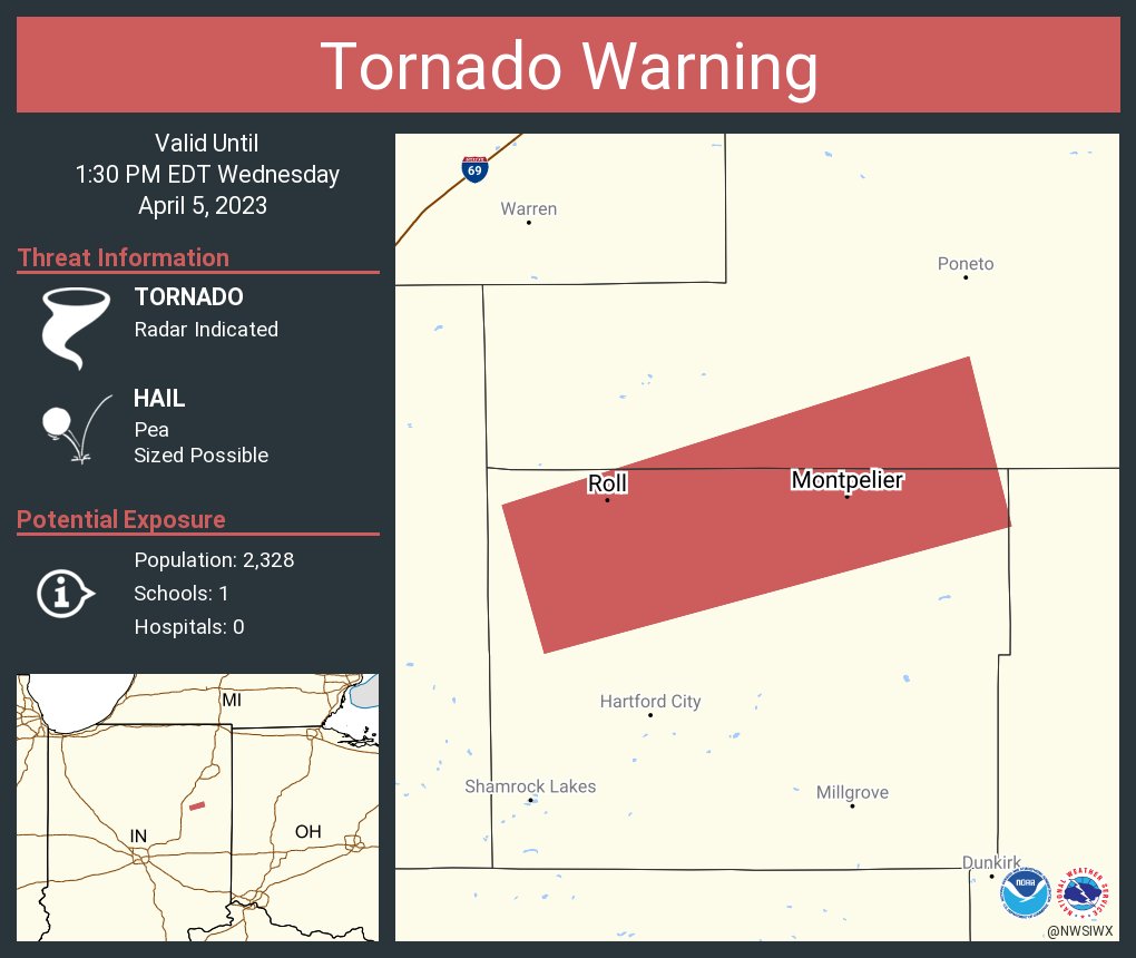 Weather service confirms tornado in Montgomery County - Indianapolis ...