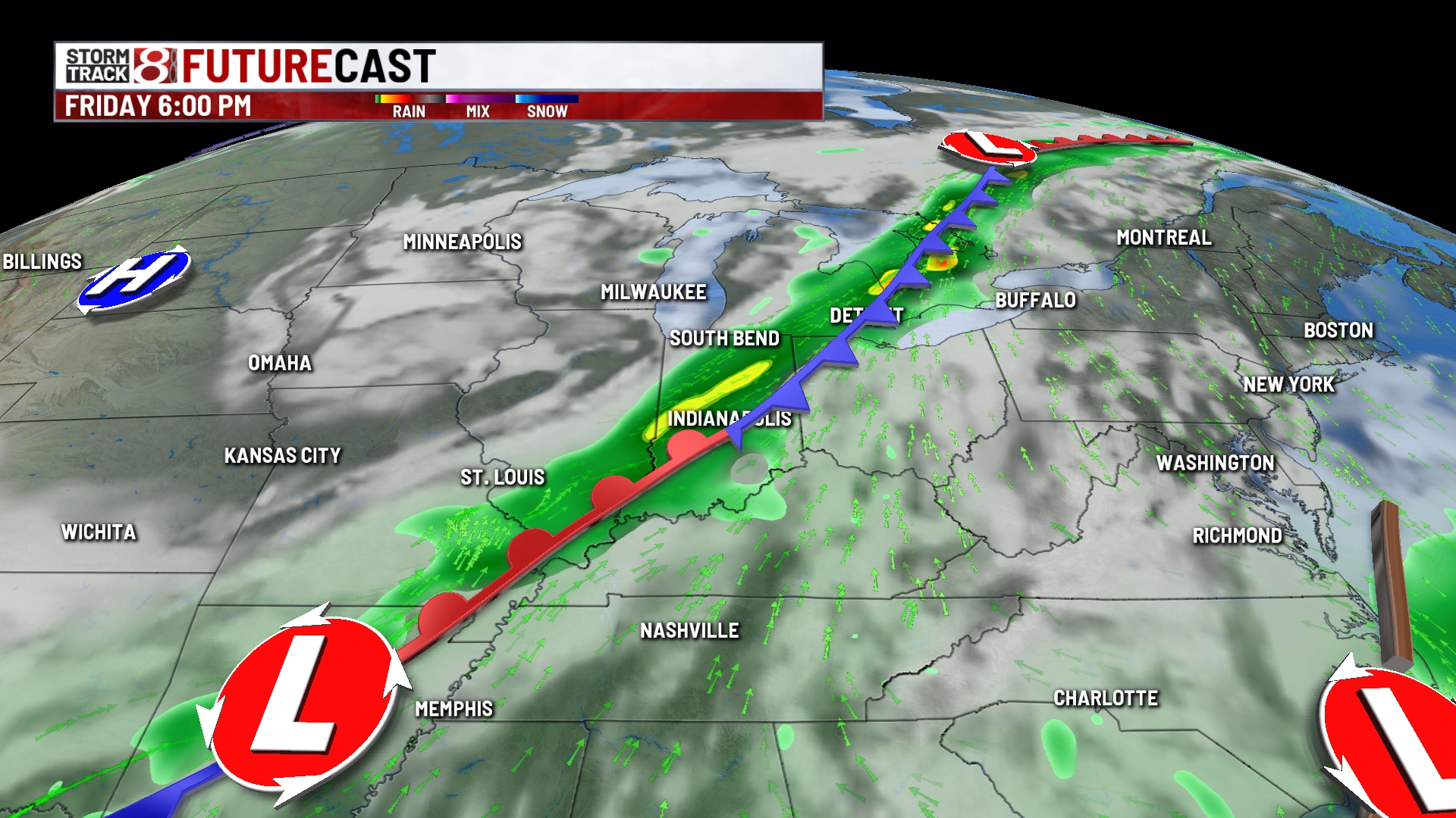 Quiet weather mid-week. Rain returns Friday - Indianapolis News ...