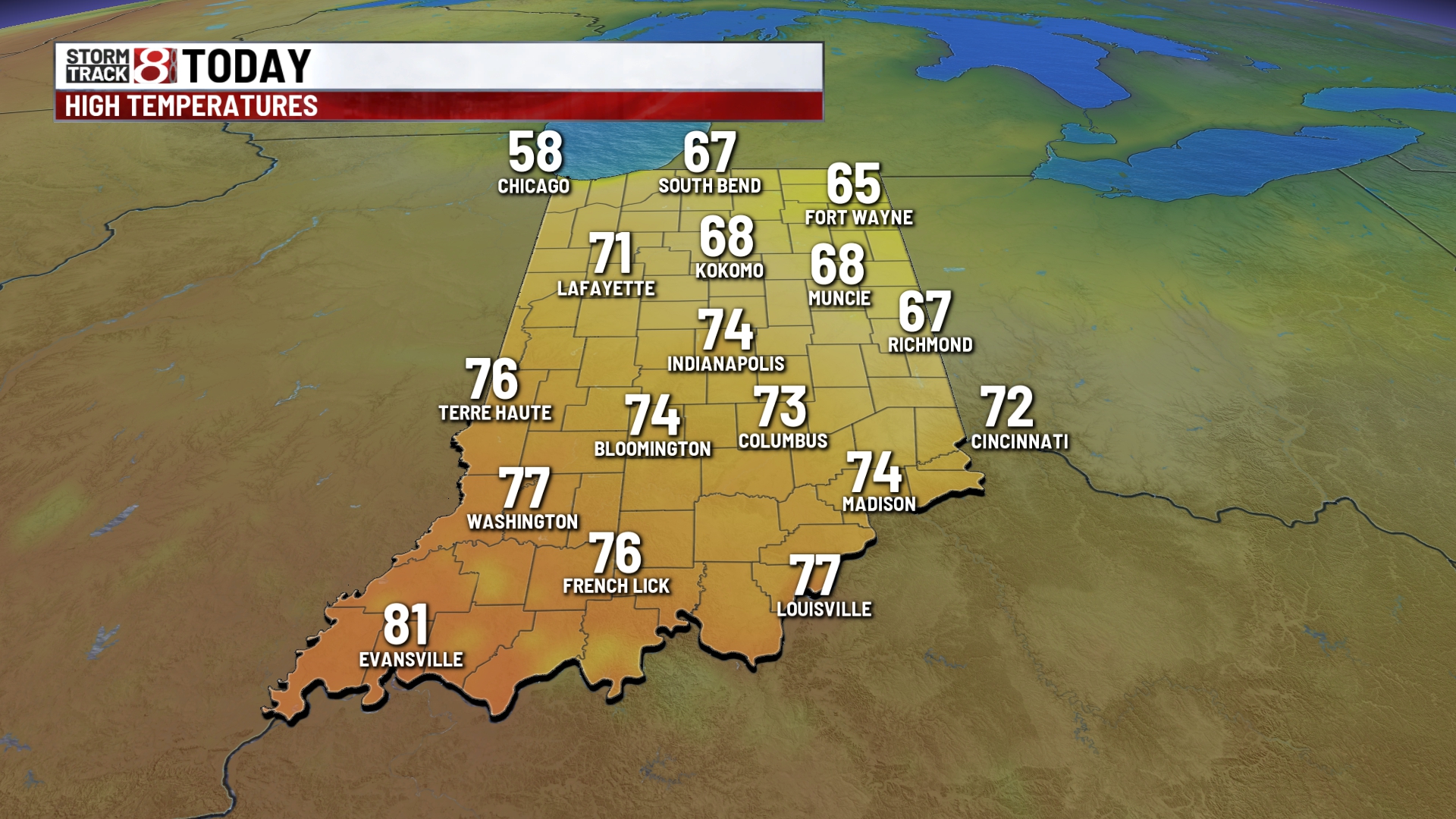 Quiet weather mid-week. Rain returns Friday - Indianapolis News ...