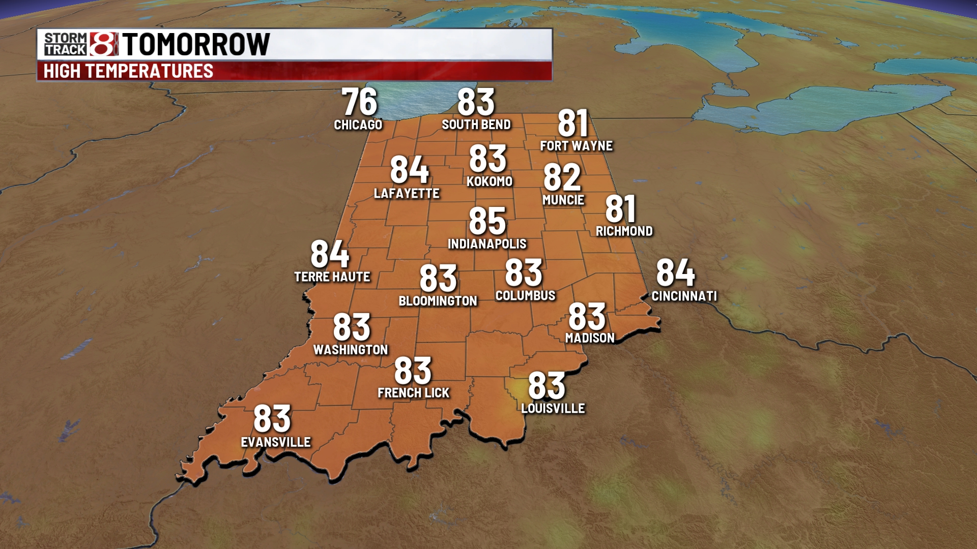 Mild and quiet Monday; warming temperatures this week - Indianapolis ...