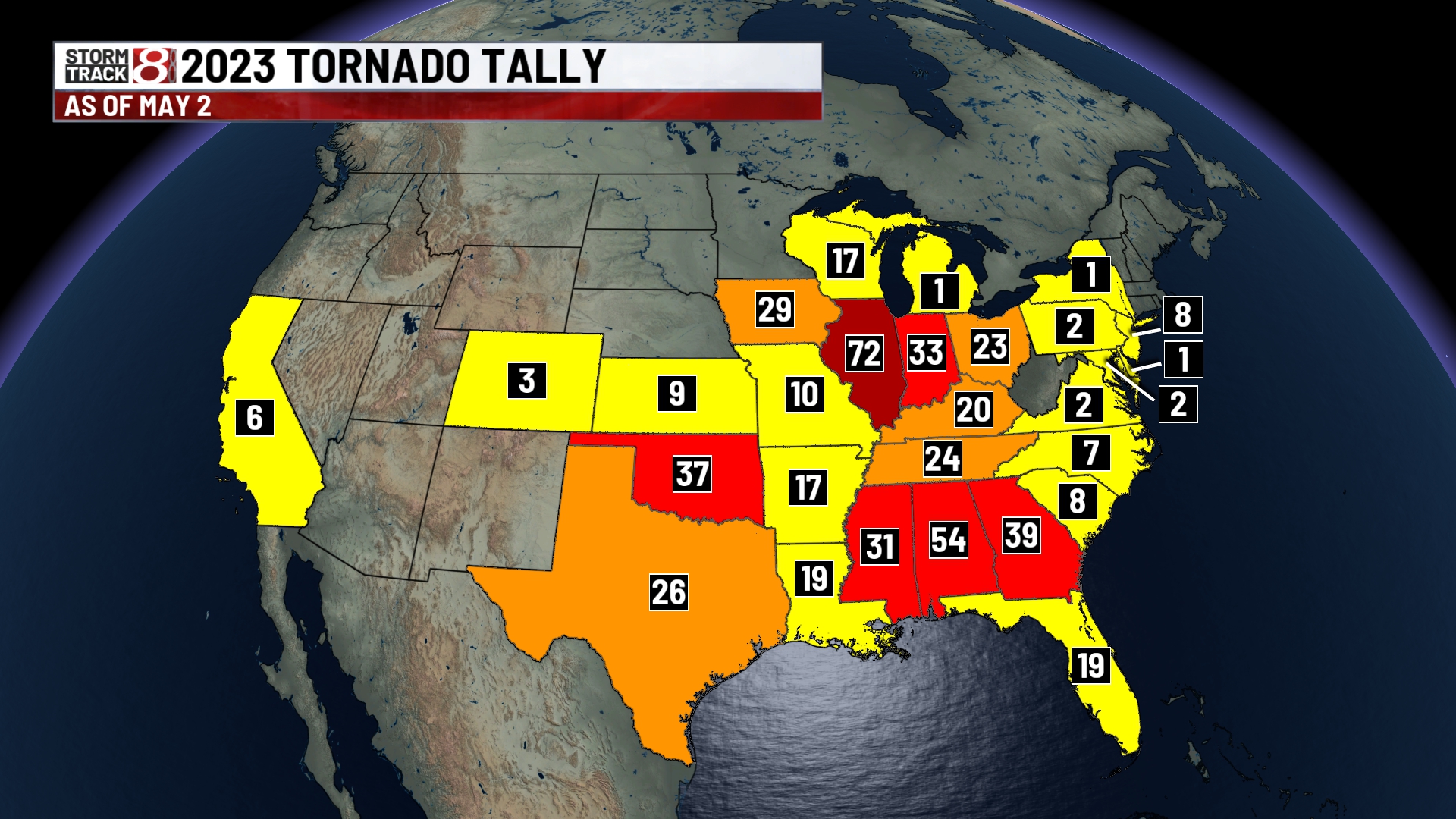 2023 tornado count well above average through the first-third of the ...