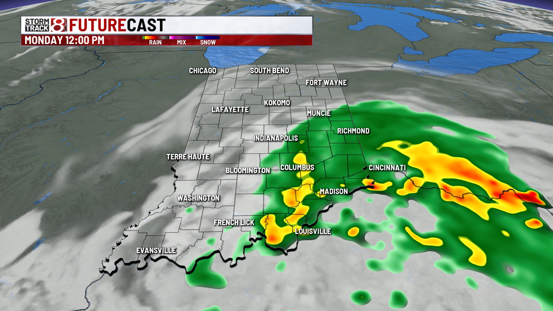 Showers and storms for some Monday - Indianapolis News | Indiana ...