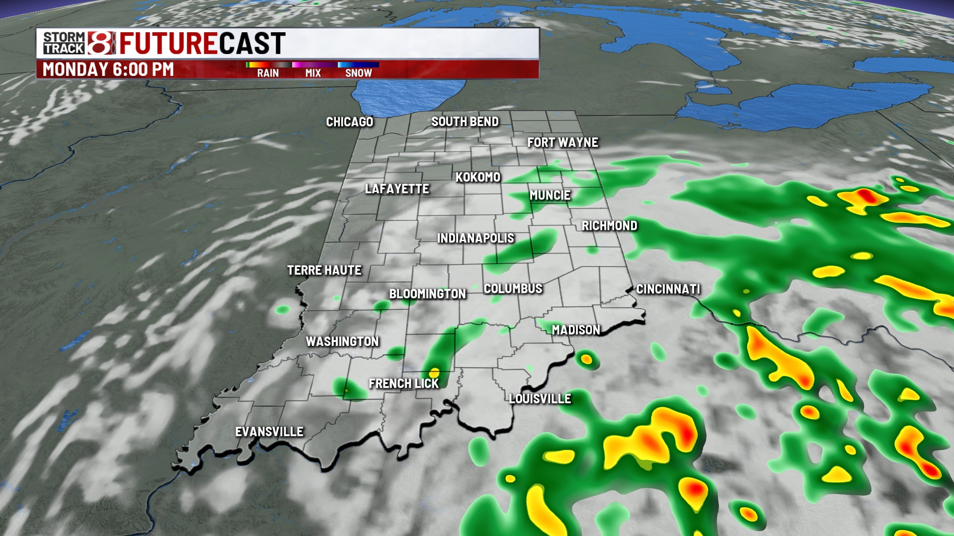 Showers and storms for some Monday - Indianapolis News | Indiana ...