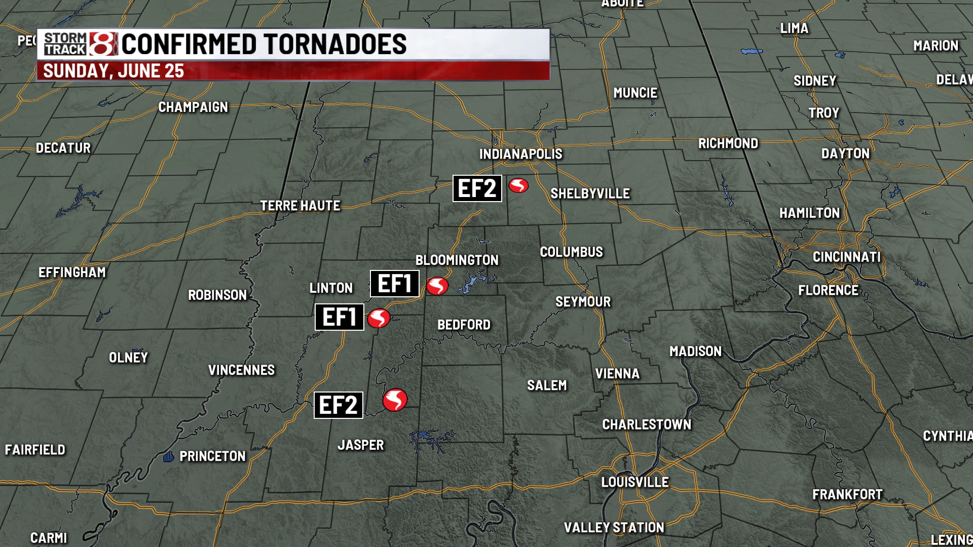 What we know about 4 tornadoes in Indiana on June 25, 2023 ...