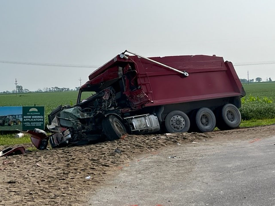 Man airlifted to Indy hospital after dump truck crash in Madison County ...