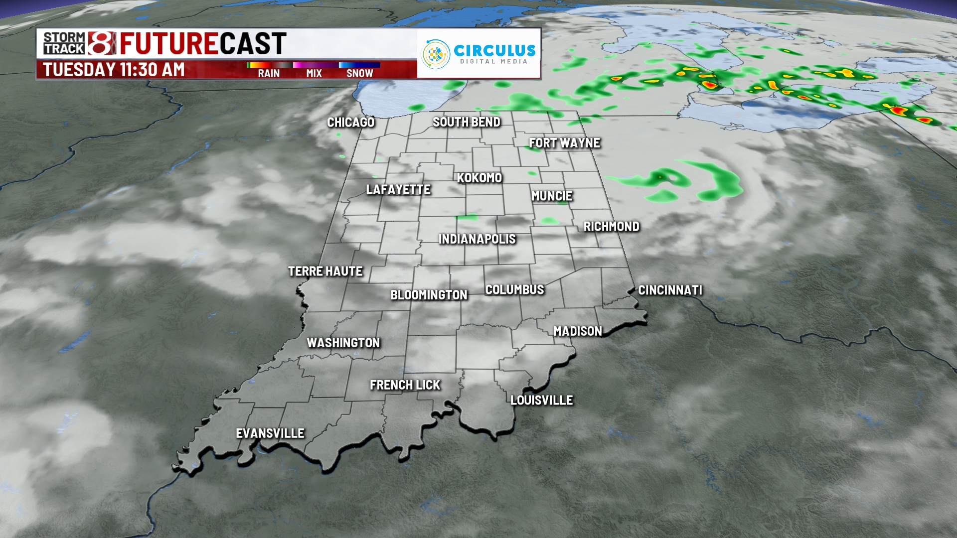 Cloudy and cooler Tuesday - Indianapolis News | Indiana Weather ...