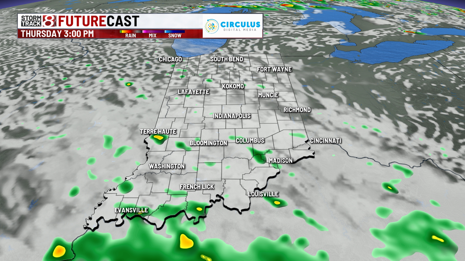 Rain chances and muggy air to increase for the second half of this week ...