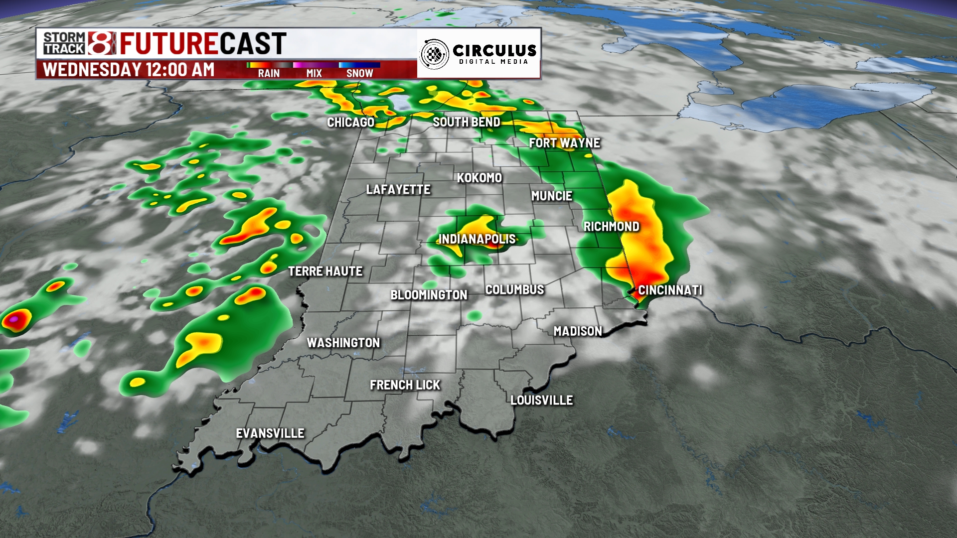 More rain and storms ahead Wednesday, warmer air to return later this ...