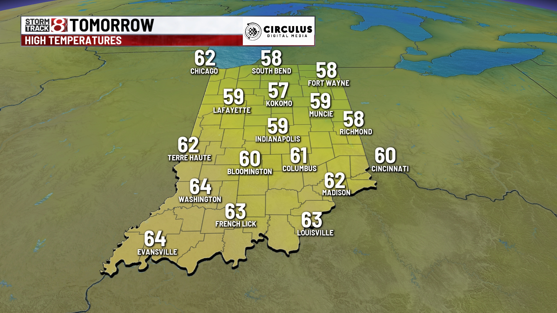 Cloudy and cool start to the week - Indianapolis News | Indiana Weather ...