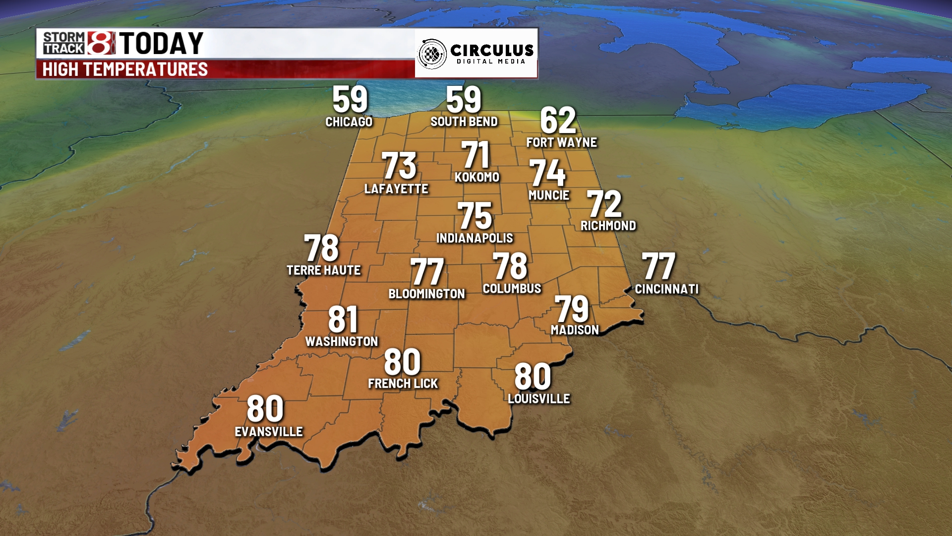 Windy and warmer Wednesday - Indianapolis News | Indiana Weather ...