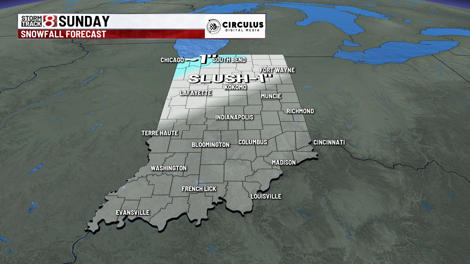 A wintry mix moving in for Sunday - Indianapolis News | Indiana Weather ...