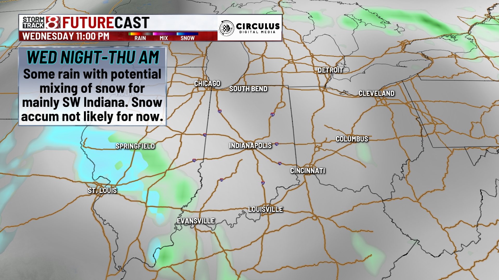 Turning colder with chances for rain and snow this week - Indianapolis ...