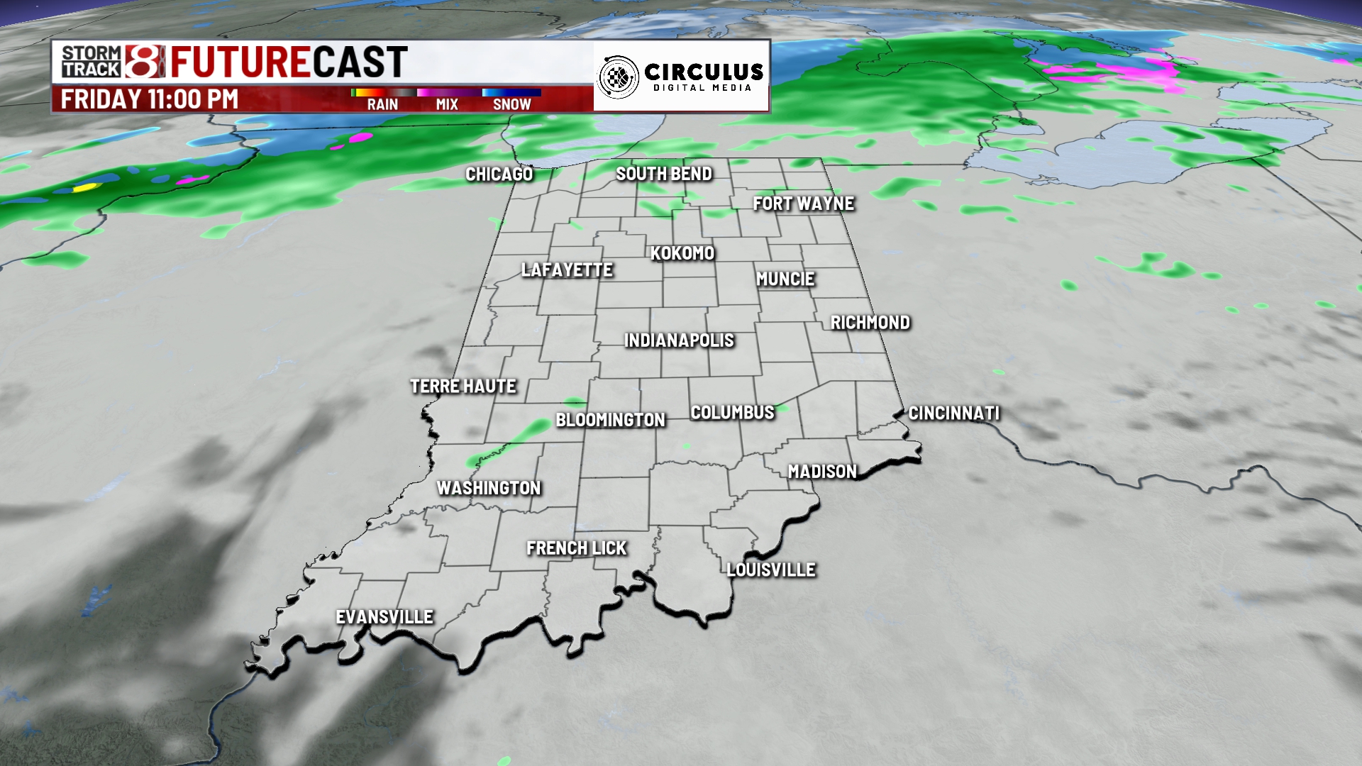 Cloudy this weekend, several rain chances ahead for the next week ...