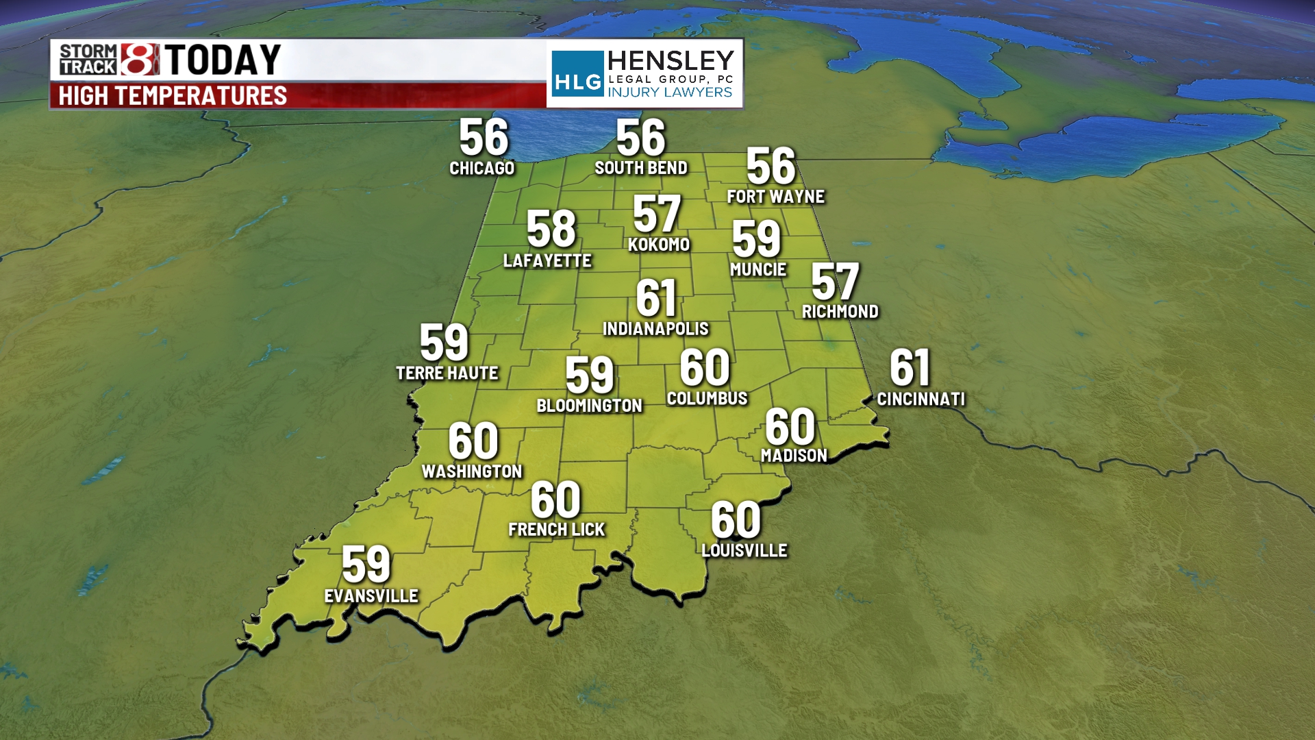 Warmer and windy Thursday - Indianapolis News | Indiana Weather ...