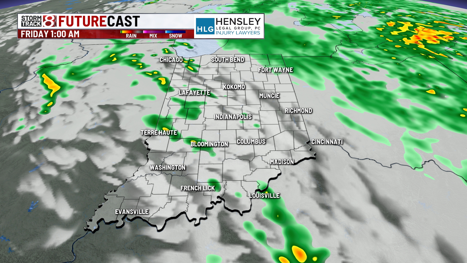 More showers and windy Friday, much warmer by this weekend ...