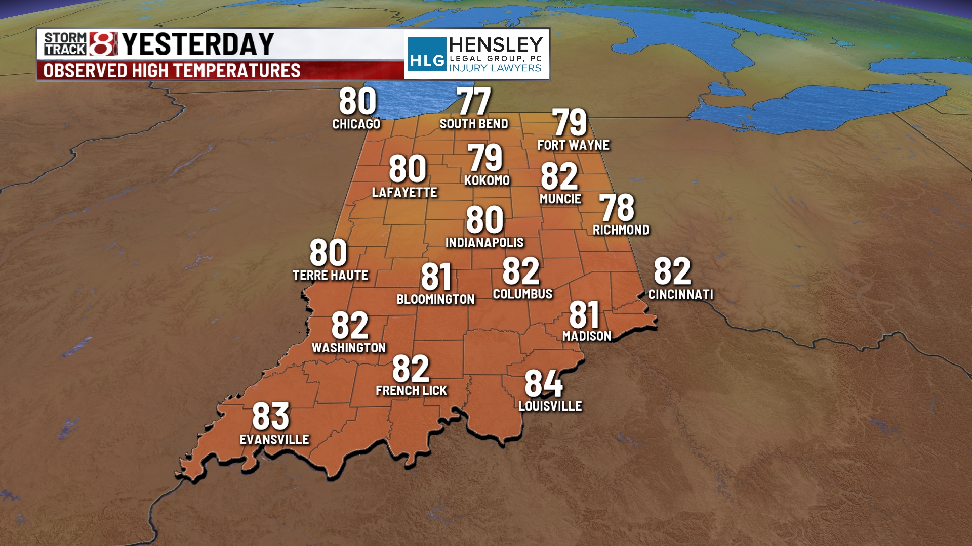 Warm, dry day before rain returns - Indianapolis News | Indiana Weather ...