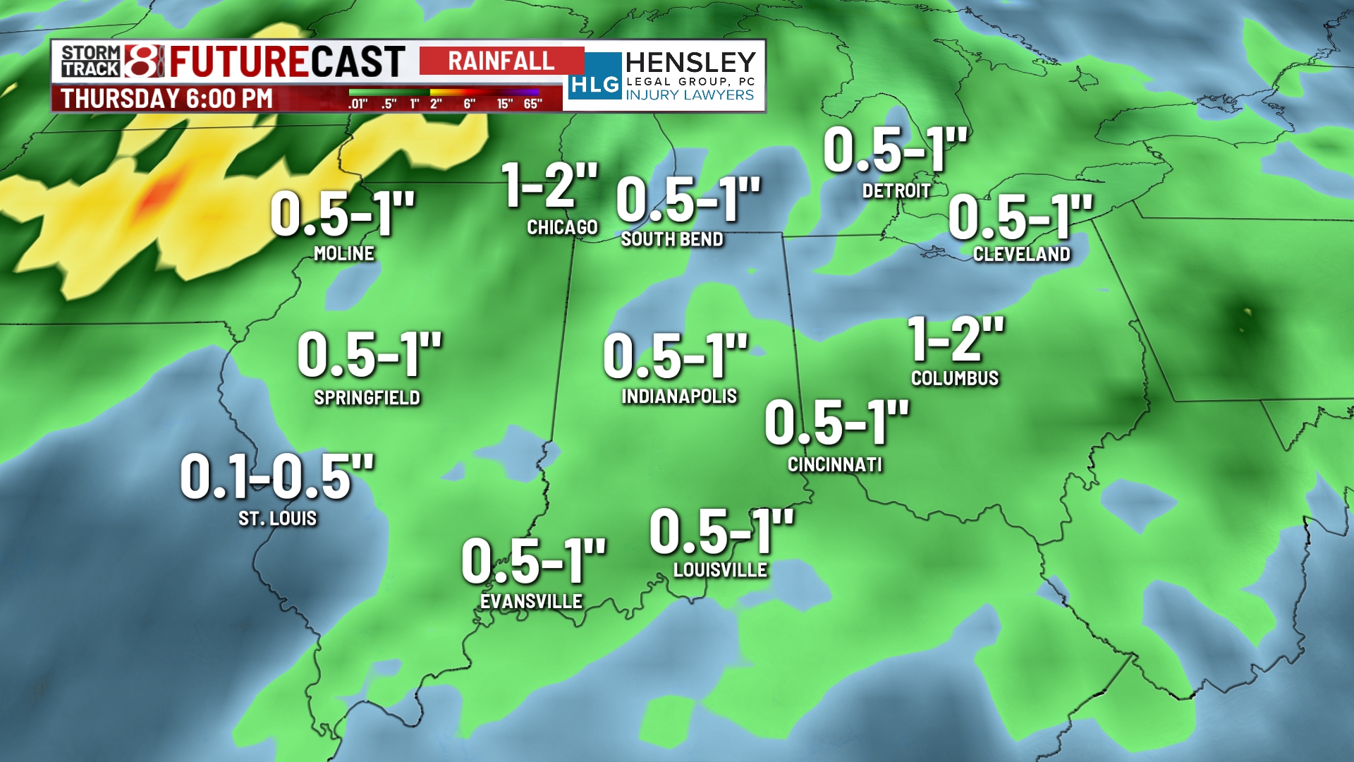 Warm, dry day before rain returns - Indianapolis News | Indiana Weather ...