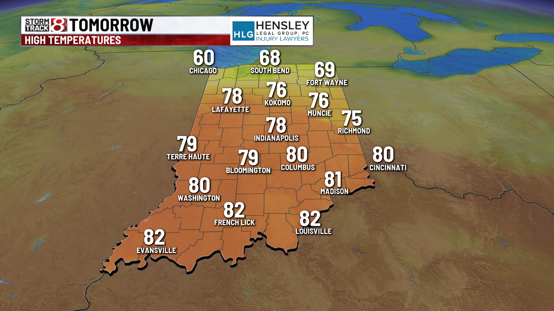Warm, dry day before rain returns - Indianapolis News | Indiana Weather ...