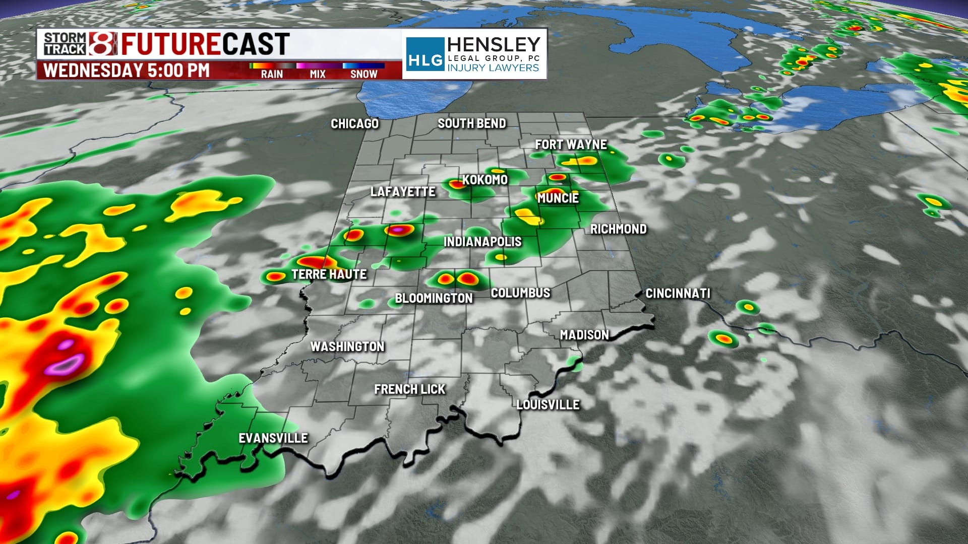 Hot Tuesday with increasing rain and storm chances through midweek ...