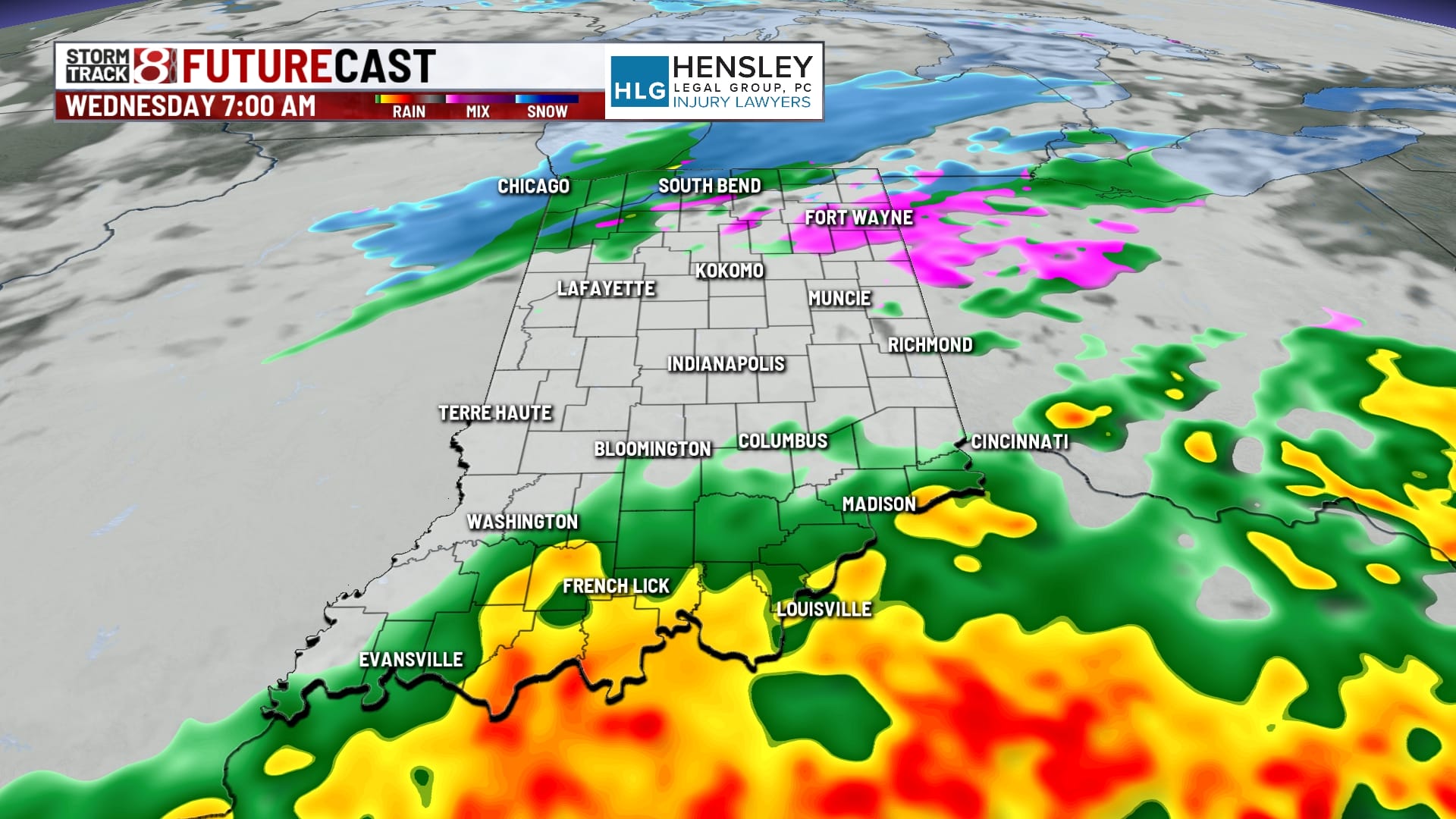 Tracking Wednesday rain, snow chance by Friday with cold temperatures ...