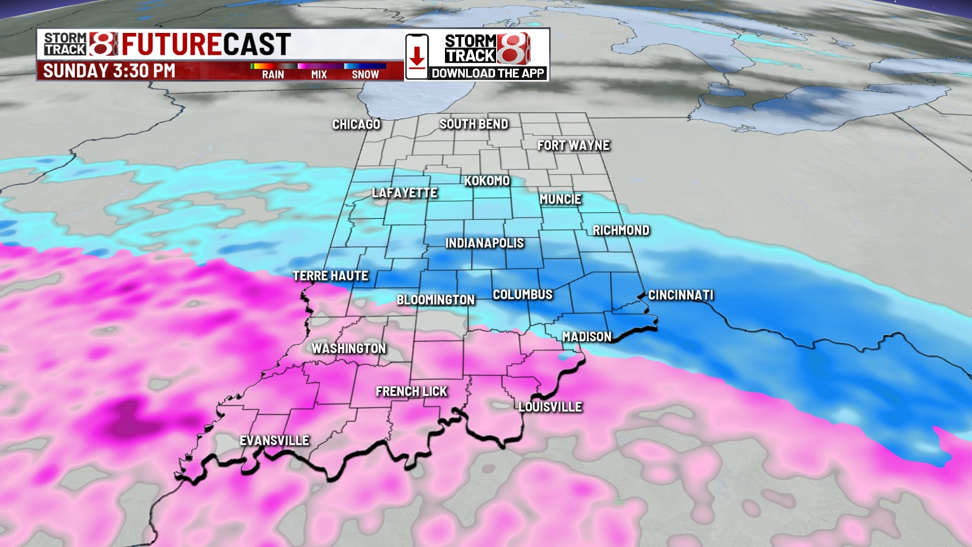 Winter storm warnings issued in central Indiana for Sunday into Monday ...