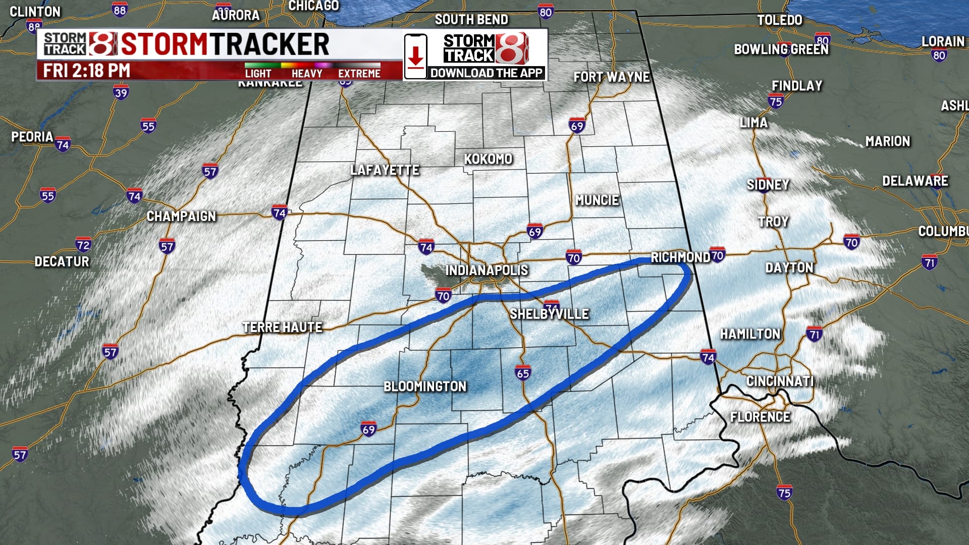 Winter weather advisory and winter storm warning issued in Indiana ...