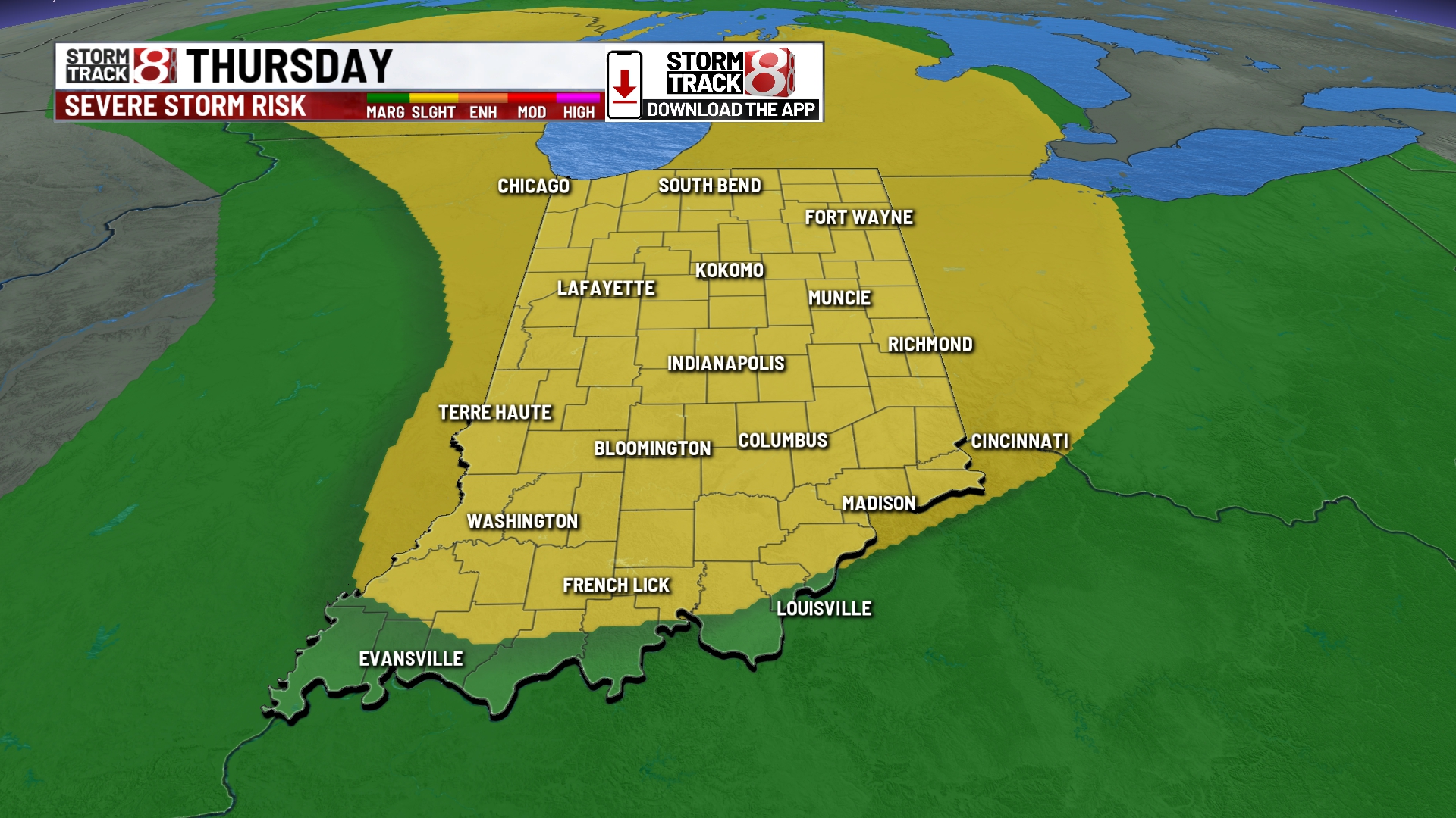 Warm and humid weather with thunderstorms on Thursday - Indianapolis ...
