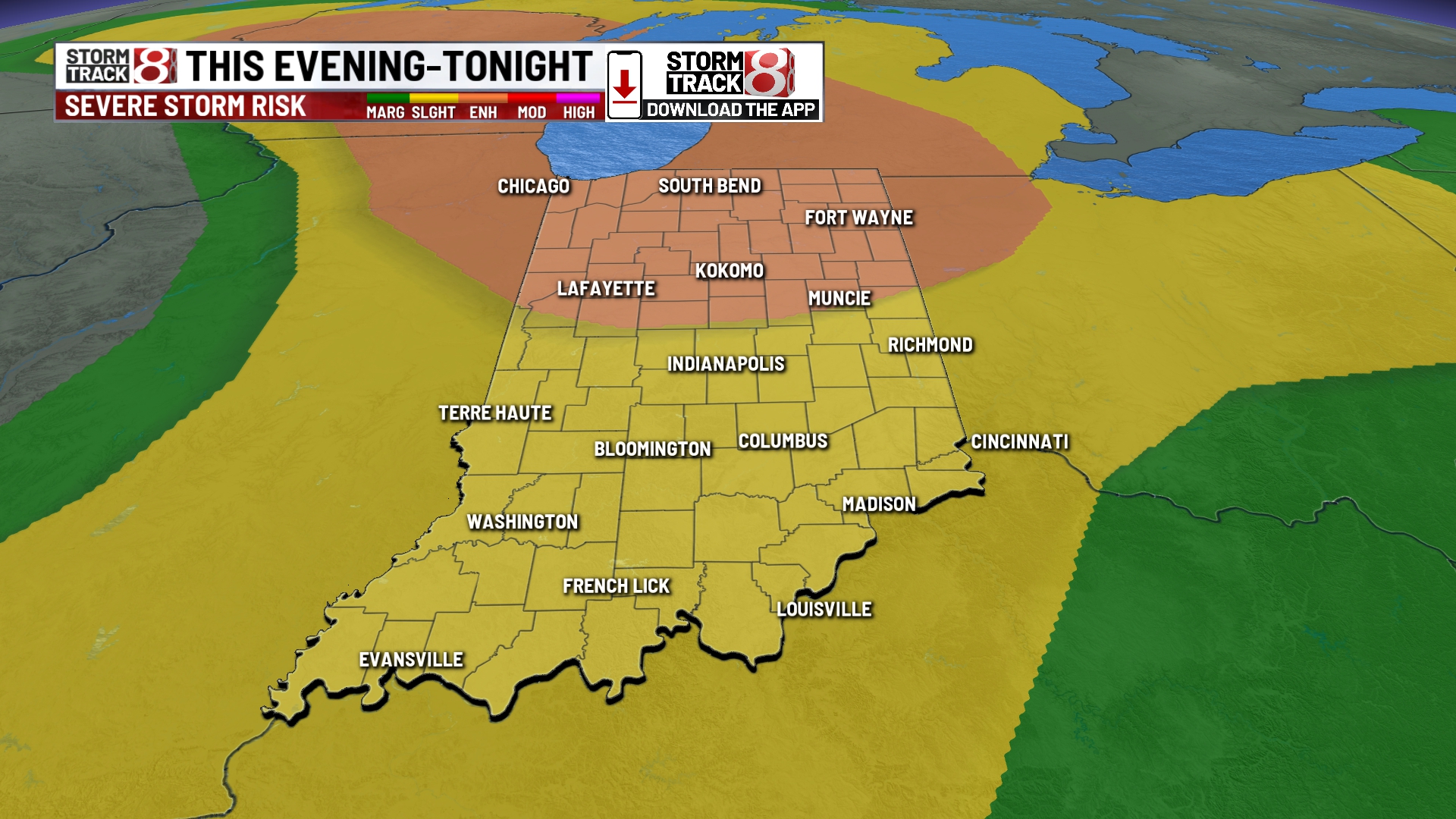 Friday's severe weather threat heightened - Indianapolis News | Indiana ...