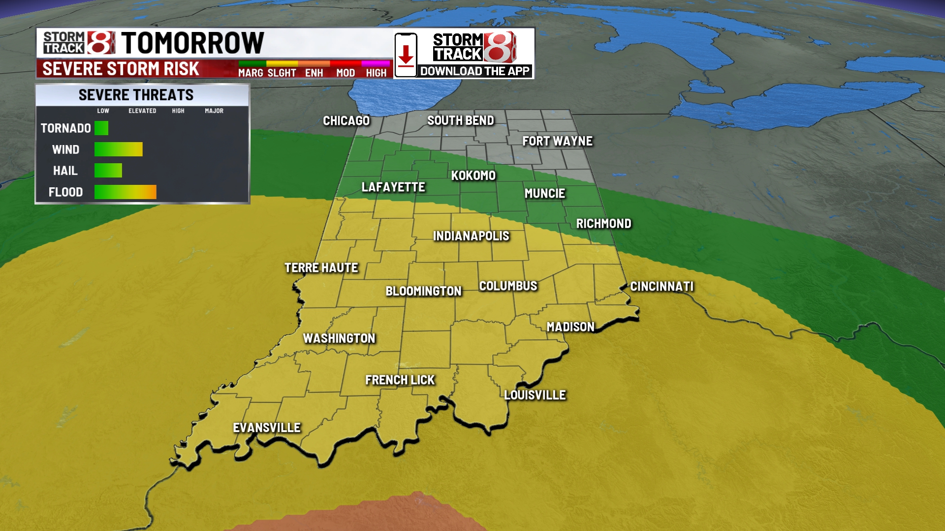 Rain and thunderstorms hit central Indiana on Tuesday - Indianapolis ...