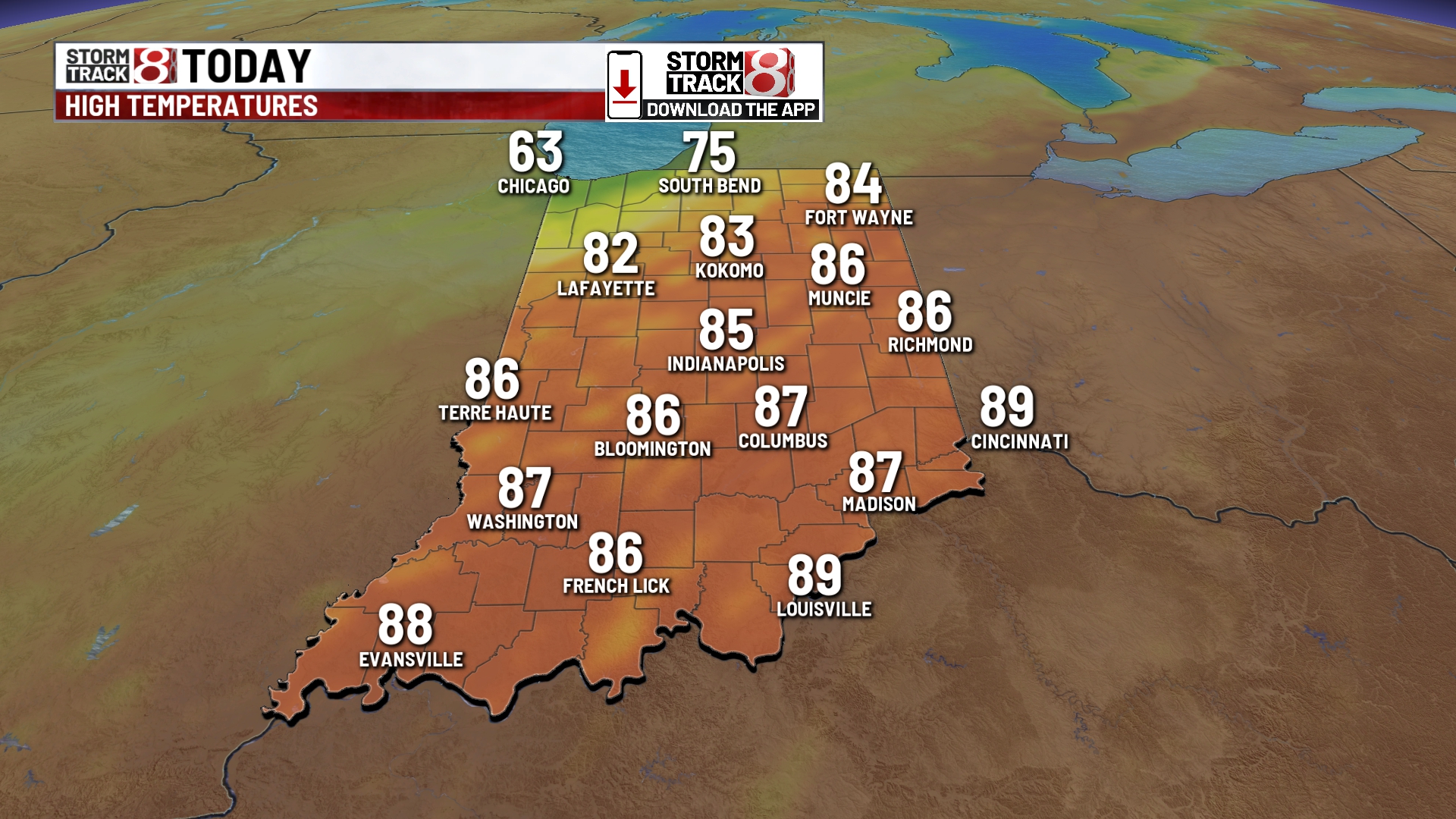 Hazy conditions and thunderstorms to end the week - Indianapolis News ...